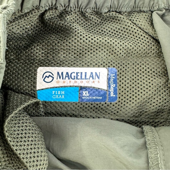 Magellan Olive Green Mag Reel Fishing Convertible nylon Pants size extra large - Picture 8 of 17